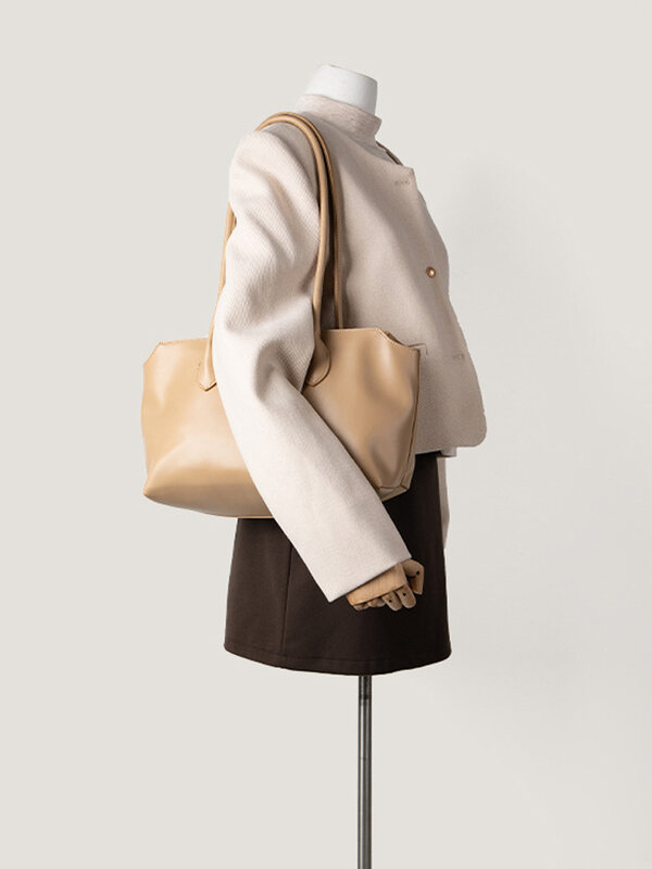 Tote Bag Casual di grande capacità per le donne moda Versatile in morbida pelle PU pendolare borsa con manico superiore Lady Shopping Pack quotidiano