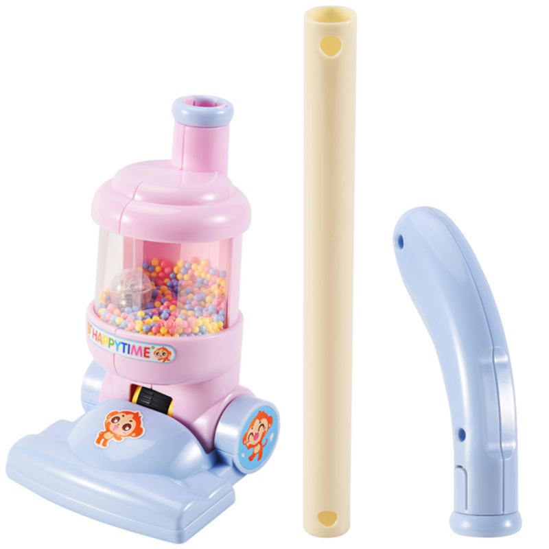 Aspiradora eléctrica de juguete para niños, Colector de vacío de simulación, juguete educativo de limpieza de simulación, azul
