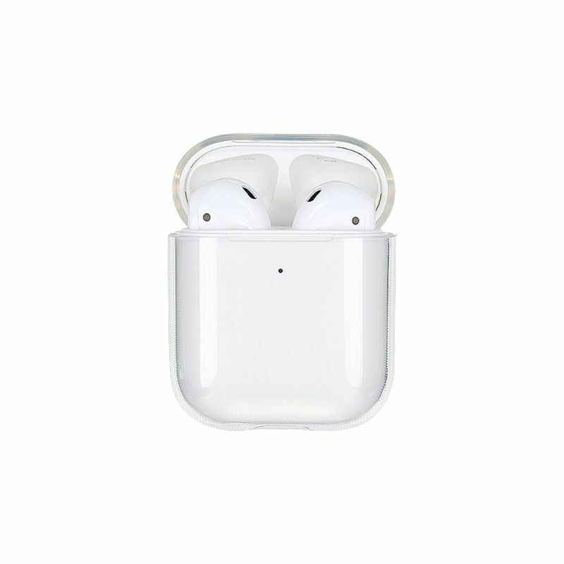 Capa universal para air1 e 2, protetor transparente de tmacio para caixa de carregamento de fone de ouvido