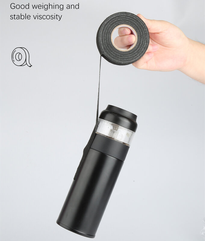 9-30mm Tape Black Velvet Wiring Bundle Flame Retardant Electrical Tape Adhesive Cloth Fabric Wiring Loom Harness Adhesive Sealer