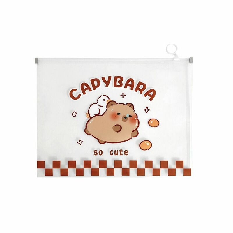 Прозрачный и видимый пакет для хранения документов capybaba, большая открывающаяся сумка для хранения бумаги из полипропилена, водонепроницаемая Компактная Сумка для документов на молнии