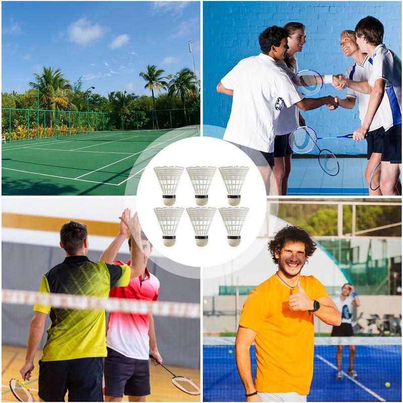 Kunststoff Badminton Nylon Ball Barrel Farbe Anti-Hit praktische weiche elastische beständig gegen Sturz und Schlag Zähigkeit Fitness-Spielplatz
