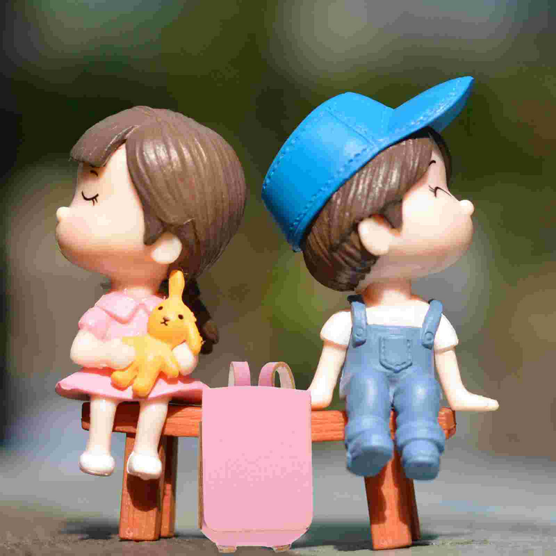 Mochila em miniatura Dollhouse para crianças, estátua de viagem modelo, brinquedos infantis, bolsa de paisagismo, estátua