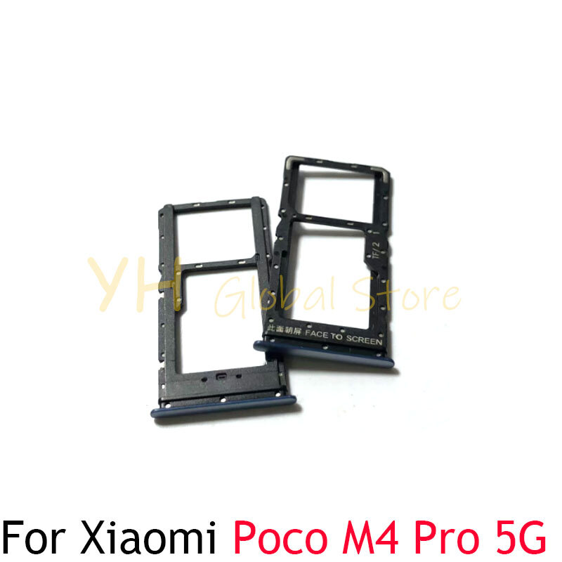 Soporte de bandeja para ranura de tarjeta Sim, piezas de reparación para Xiaomi Poco M4 Pro 5G / M4 Pro / M4 5G