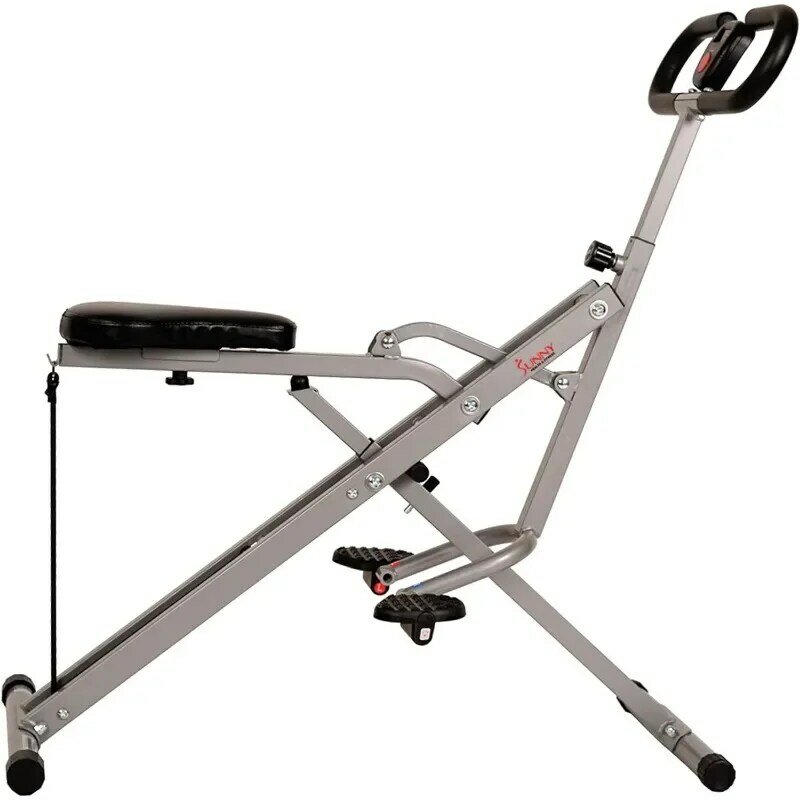 Row n-ride entrenador de asistencia en cuclillas para entrenamiento de glúteos con resistencia ajustable, fácil configuración y equipo de ejercicio plegable