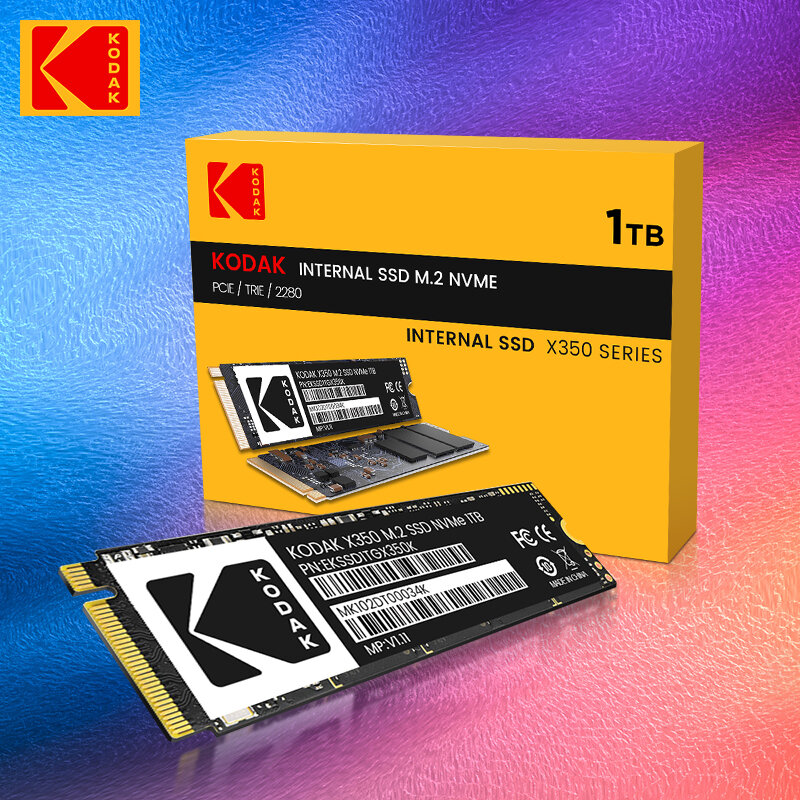 Kodak SSD NVME M2 256GB 512GB 1TB Drive Solid Keras 2280 M.2 PCIe 3.0 Disk Internal Solid State untuk Tablet Laptop Desktop