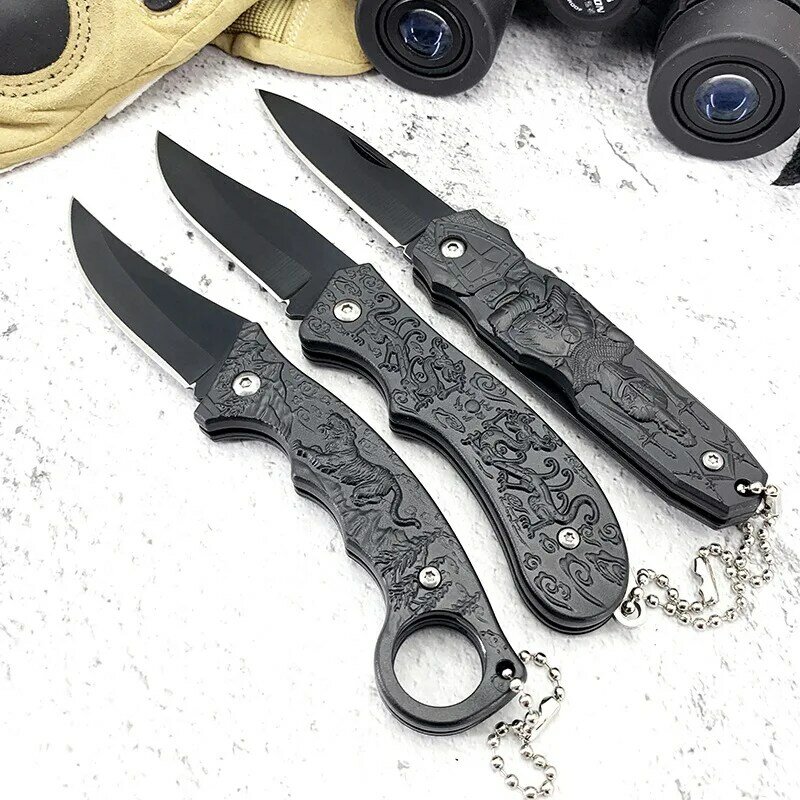EDC Outdoor Survival Stainless Steel Folding Cutting Tools Camping Survival Fruit Knife Gift
