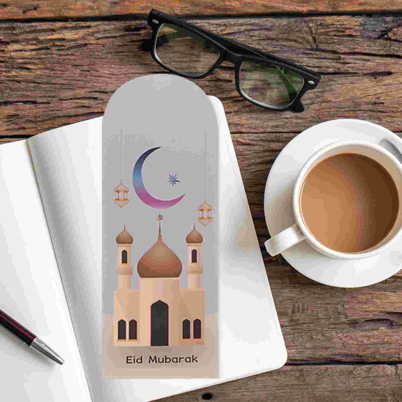 Cartes de vministériels x Eid Mubarak pour le ramadan, enveloppe en argent