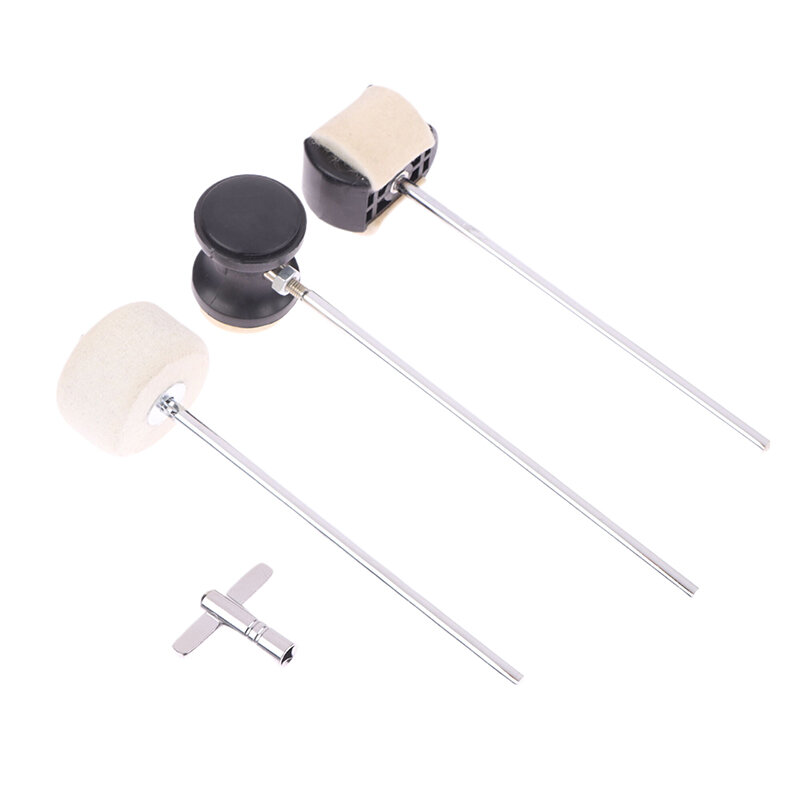 Bass Drum Pedal Beater Percussion Marching Band Accessory Metal Shaft Bass Drum Pedal Mallet Drum Upgrade Replacement