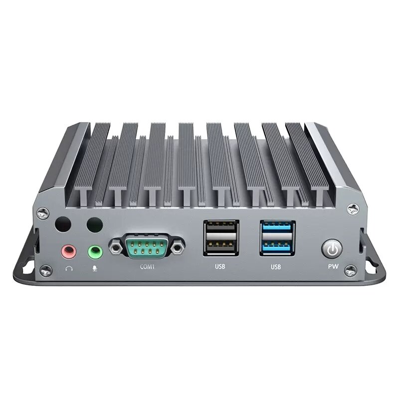 Fanlses Industriel Mini PC Intel Celeron N2840 Barebone ESghts AES-NI Routeur Souple HDMI VGA COM HTPC P95.ense Pare-enquêter Appareil