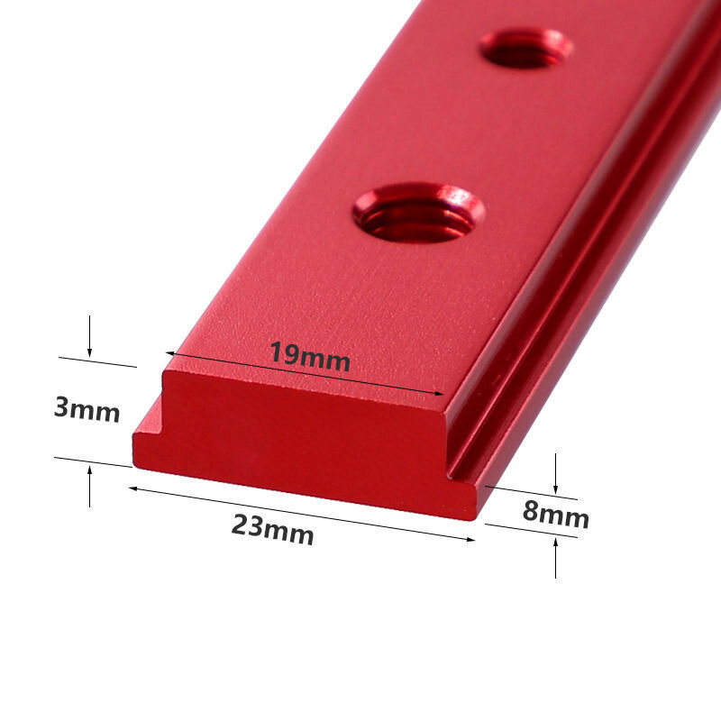 Table Saw Miter Bar Slider Gauge Rod T Slot Miter Track M6/M8T Screw Fixture Slot Aluminum Alloy for DIY Woodworking Router