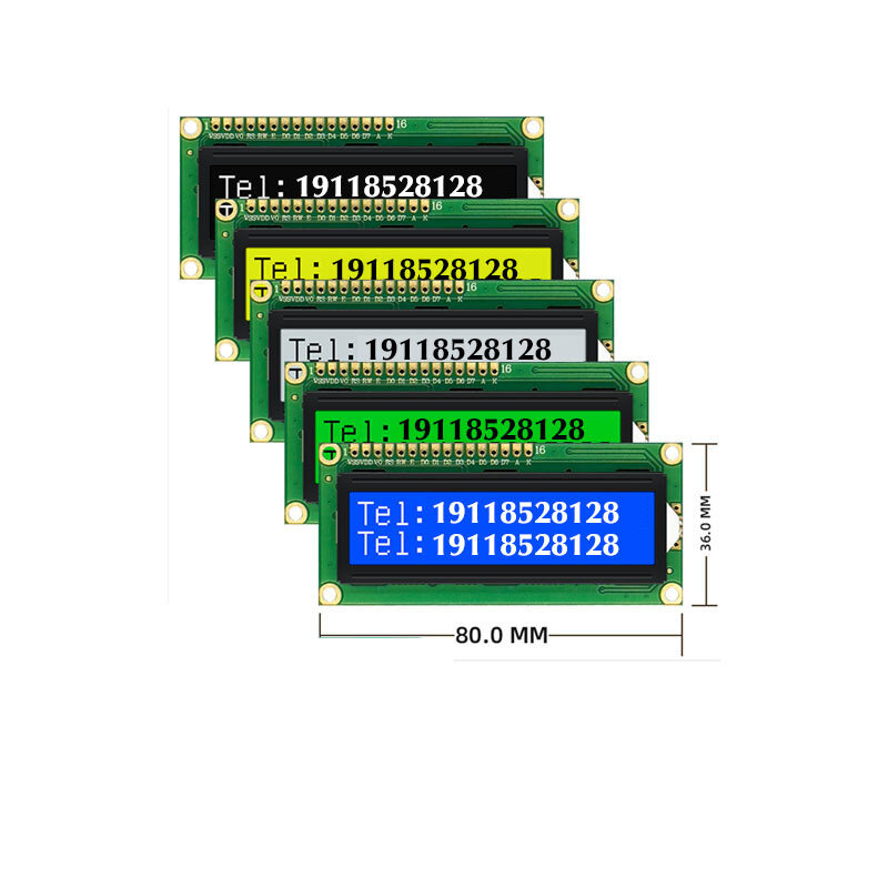 Pantalla LCD 1602ALCD, instrumento matriz de puntos, módulo LCM, pantalla cob