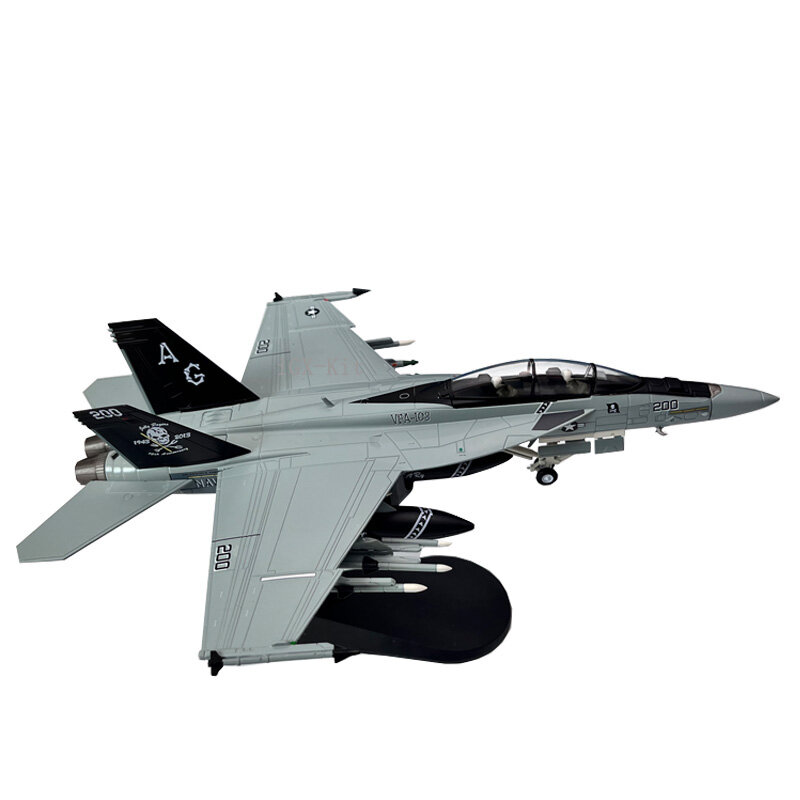 米軍飛行機モデル、F-18、スーパーホーネット、シッピングファイター、完成したダイキャストメタル、おもちゃコレクション、ギフト、f/A-18F、1:72