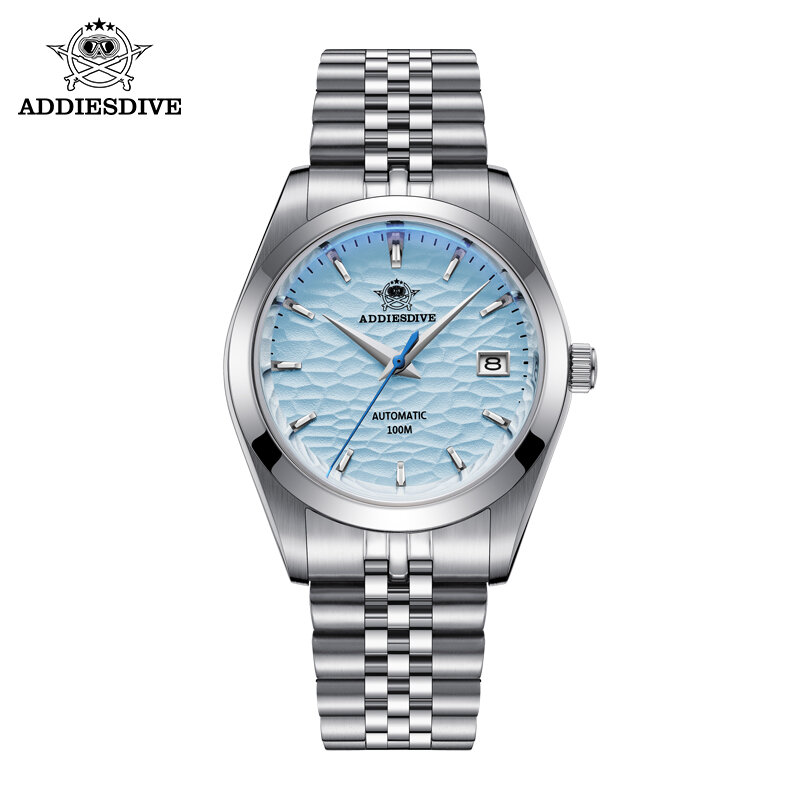ADDIESDIVE AD2118 Men's Luxury Watch 10Bar Diver Relogios Masculino Bubble Mirror Glass Automatic Mechanical Watches