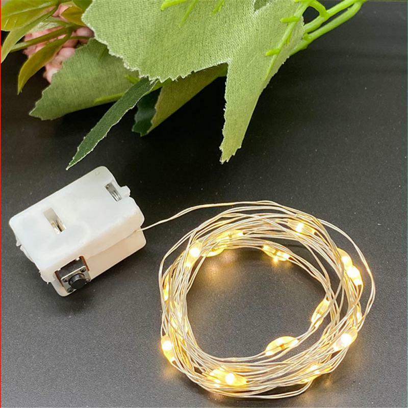 LED Copper Wire String Lights, Iluminação do feriado, Guirlanda de fadas para árvore de Natal, Decorações de casamento, 2024