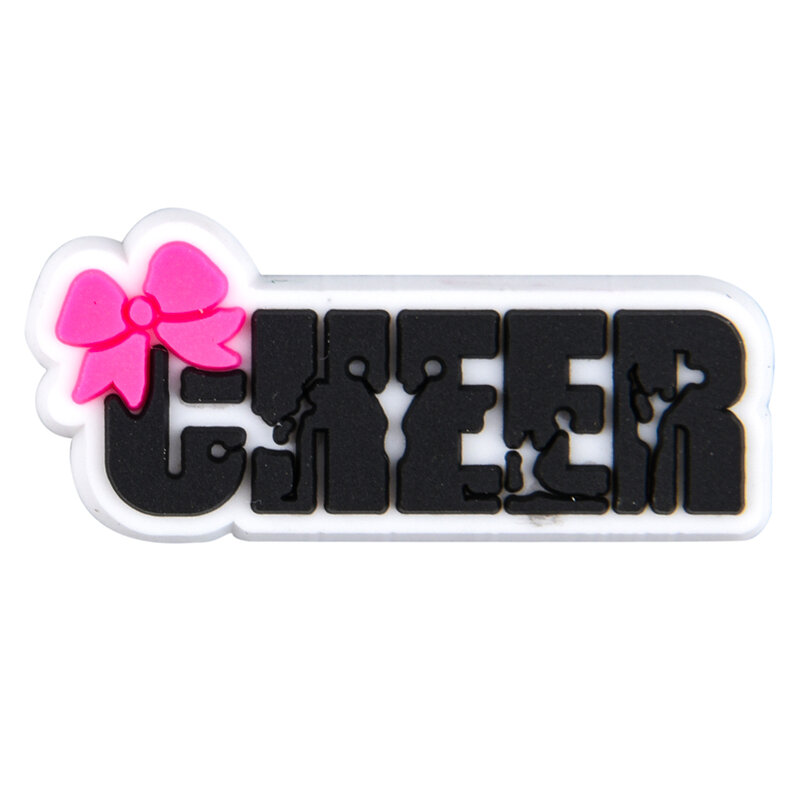 New Arrival Cheer Mom Dad Live Love Croc Charms PVC Shoe Decoration for Clogs Sandals Wristbands Accessories Kids Party Gifts