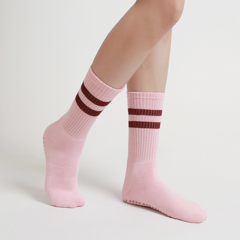 A O Yoga Socks Mid tube Dance Professional Anti slip Socks Indoor Fitness Sport for Women