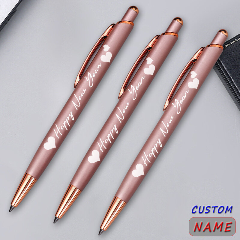 Personalized Luxury Ballpoint Pen Metal School Teacher Gift Supplies Stationery Office Writing Useful Lettering Cute 2024