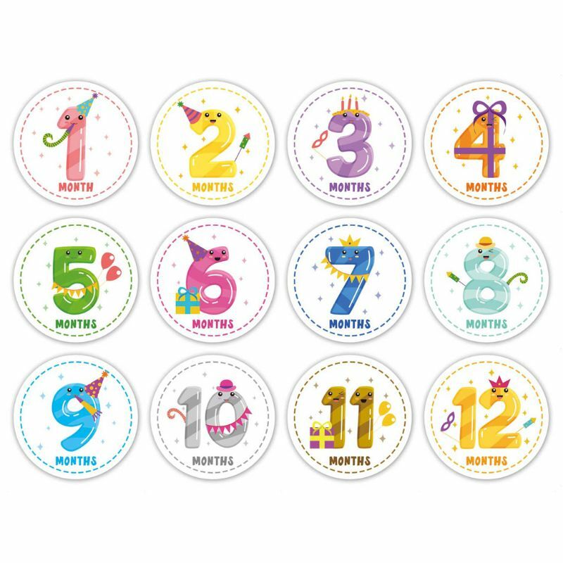 Monthly Stickers Monthly Milestone Sticker Belly Decals Shower Gift Scrapbook