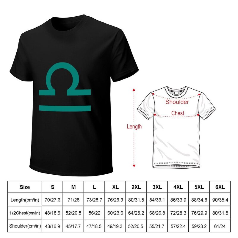 Libra Teken T-Shirt Anime Nieuwe Editie T-Shirt Mannen Kleding