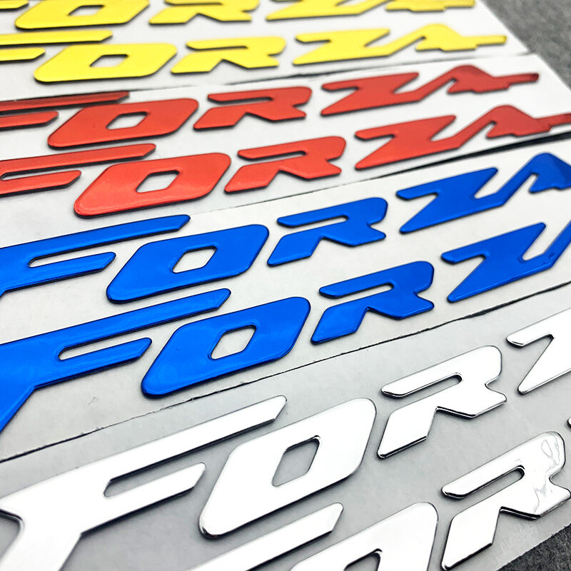 FORZA 3D Motorcycle Accessories LOGO Badge Chrome Soft Plastic Sticker Decals For HONDA FORZA 125 150 250 300 350 750