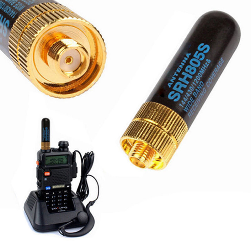 Antena SRH-805S de doble banda para Radio de SMA-F, UV-5R hembra de 5CM, para BF-888S