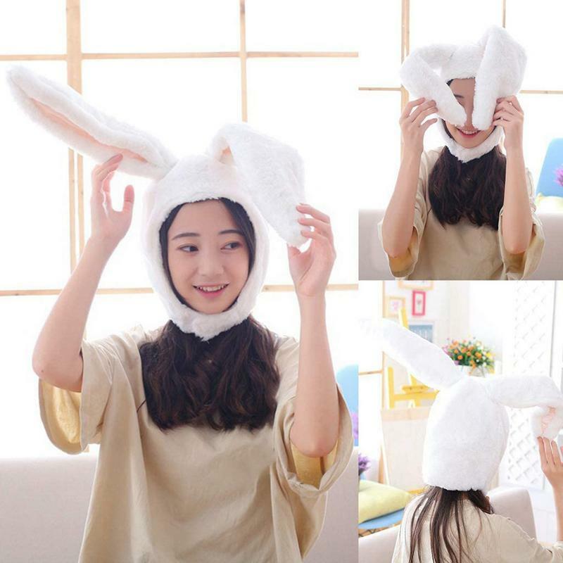Topi Panjang Topi Telinga Kelinci Lembut dengan Penutup Telinga Pesta Tahun Baru Cosplay Wanita Anak Perempuan Topi Telinga Kelinci Topi Tudung Kelinci Hadiah Anak Perempuan