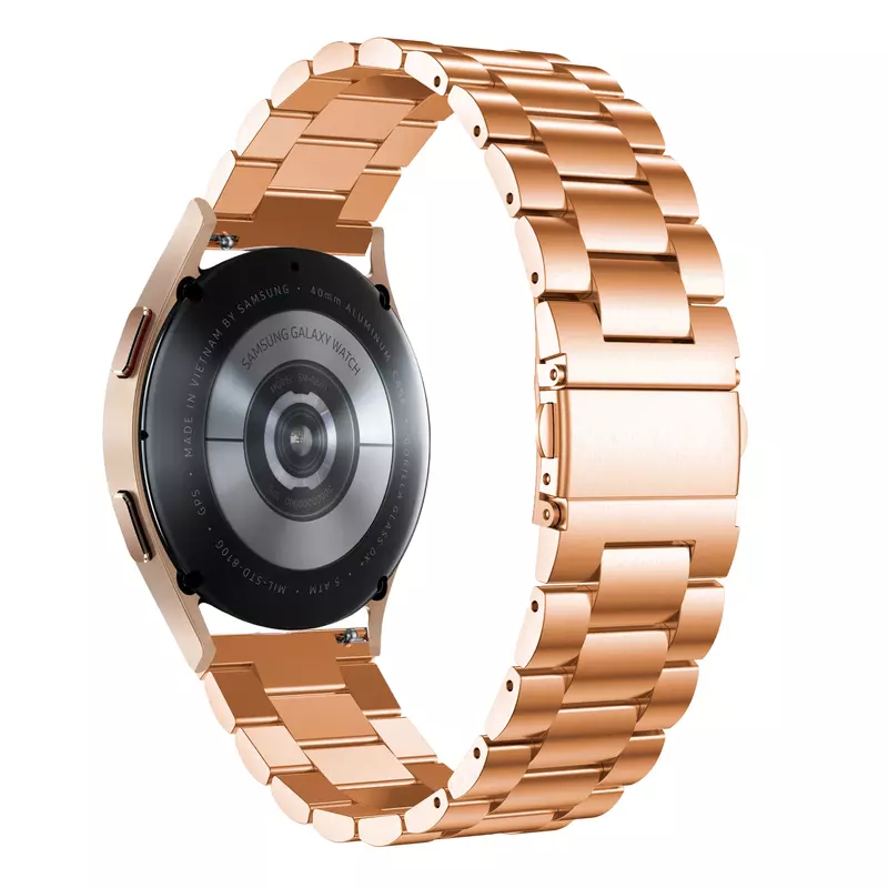 Correa de reloj para Samsung Galaxy Watch 4, 5 Pro, 44mm, 40mm, Correa de acero inoxidable para Watch 4 Classic, 42mm, 46mm