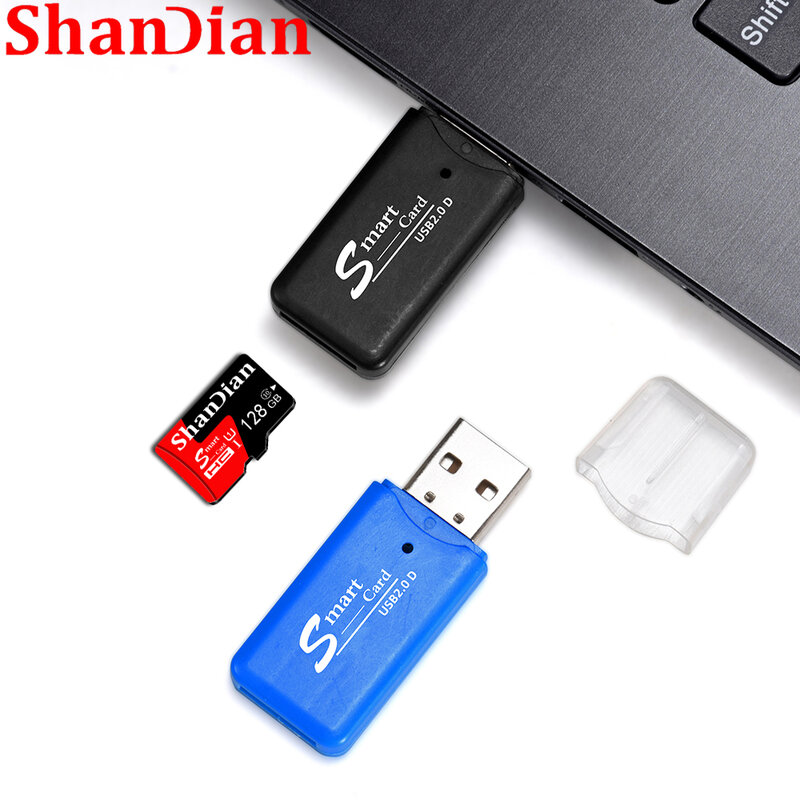 SHANDIAN-tarjeta de memoria inteligente Clase 10, tarjeta TF Original de 64GB, 16GB, 32GB, para Smartphone, Tablet y PC