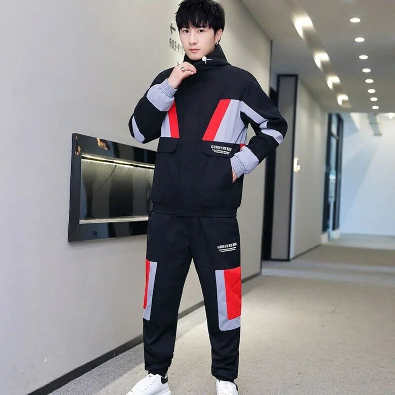 High Quality Winter Coat Plus Fleece Heavy Jacket Men's Coat Sports Suit Two Sets of Clothes Spring and Autumn Casual Fashion Su