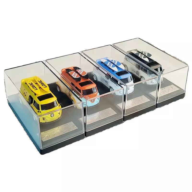 Ldarc 미니 Rwd 리모컨 자동차 DIY 8 채널 시뮬레이션 Rc 모델, 어린이 성인용 빵 레이싱 차량 장난감, V64 1:64