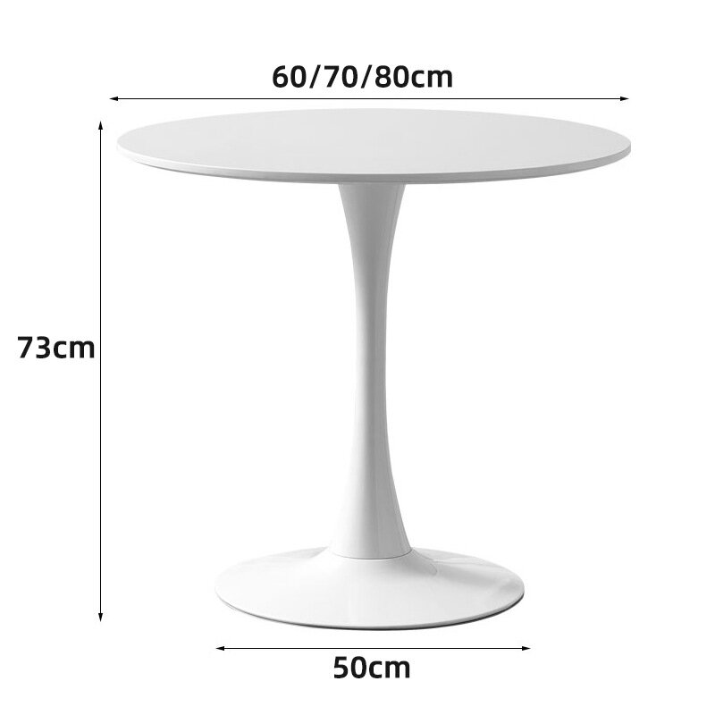 Nordic Table Milk Tea Shop Coffee Table Negotiation Small Round Table Balcony Leisure Small Household Dining Table