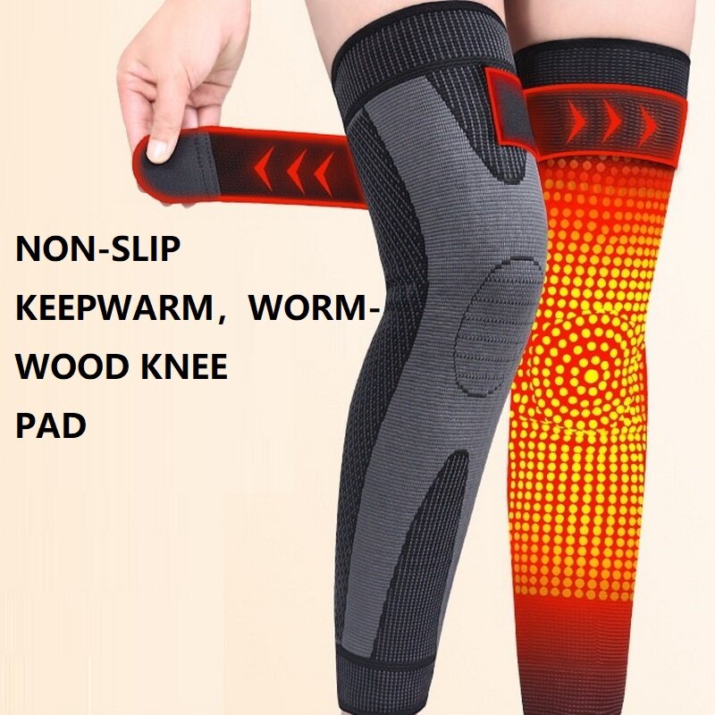 1 Paar Winter Zelfverwarmende Kniebeschermer Toermalijn Kniebrace Ondersteuning Winter Warme Kniebeschermer Voor Artritis Gewricht Kniemouw