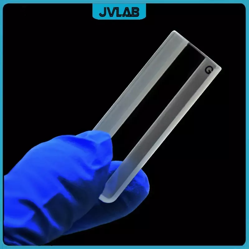 Cubeta de vidrio líquido, celda de muestra, trayectoria de luz, células de absorción de 10mm, 3,5 ml, uso para espectrofotómetro, tecnología de sinterización de Frit, 4 Uds.