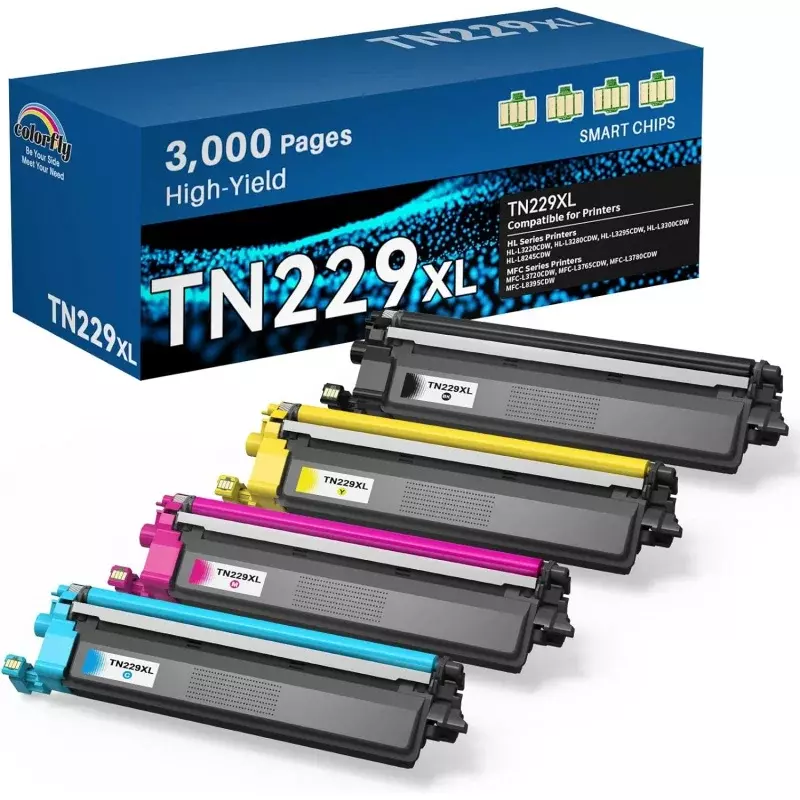 Cartuccia di Toner TN229XL per Brother 229 TN229 TN-229 TN 229XL 229XXL funziona per MFC-L3780CDW HL-L3280CDW MFC-L3720CDW HL-L3220CDW