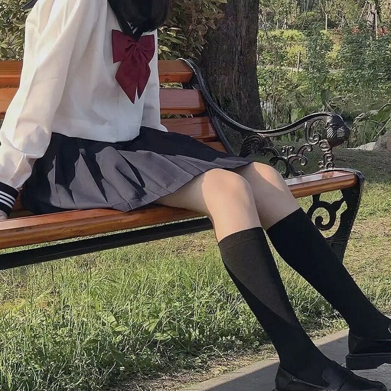 Styl japoński studenckie dziewczyny mundurki szkolne dziewczyny granatowy kostium kobiety Sexy granatowy JK garnitur marynarski bluzka plisowana spódnica