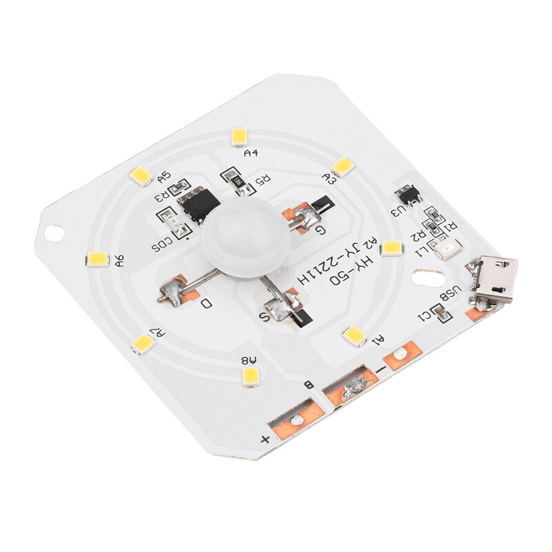 Modulo sensori intelligenti per il corpo umano luce notturna a LED sensore per il corpo umano a infrarossi ricarica USB con rilevamento della luce luce luce bianca/calda