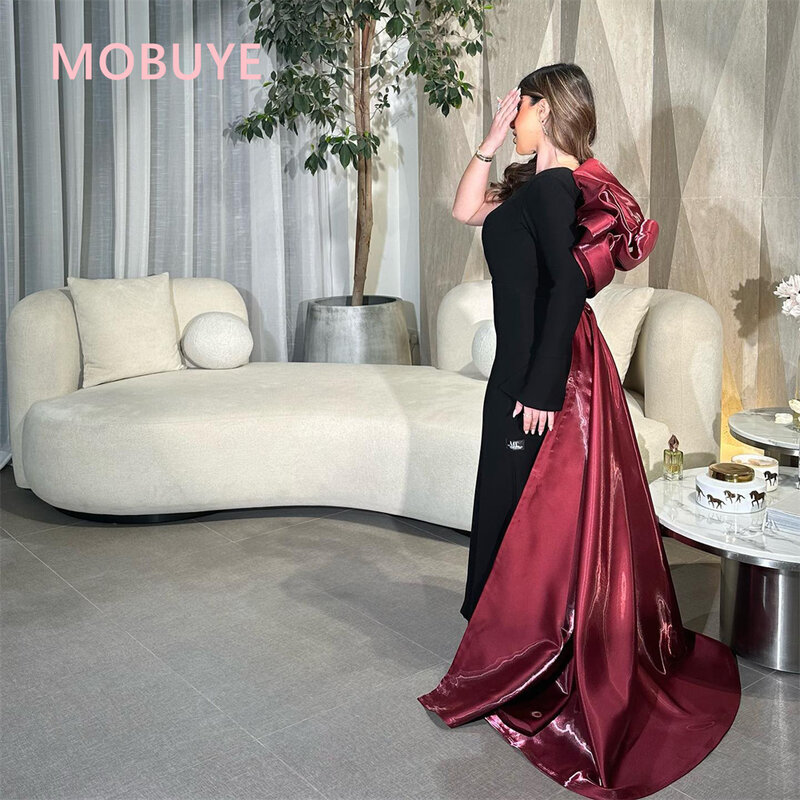 MOBUYE-Robe de Bal Élégante pour Femme, Arabe, Dubaï, Une Initiée, raq, Longueur de Rinçage, Mode de Soirée, 2024