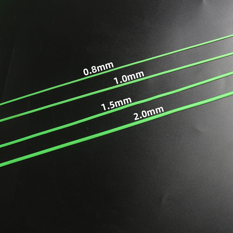 야간 낚시용 발광 튜브 낚시 태클 와이어, 0.8mm, 1mm, 1.5mm, 2mm, 고품질, 신제품, 핫 세일