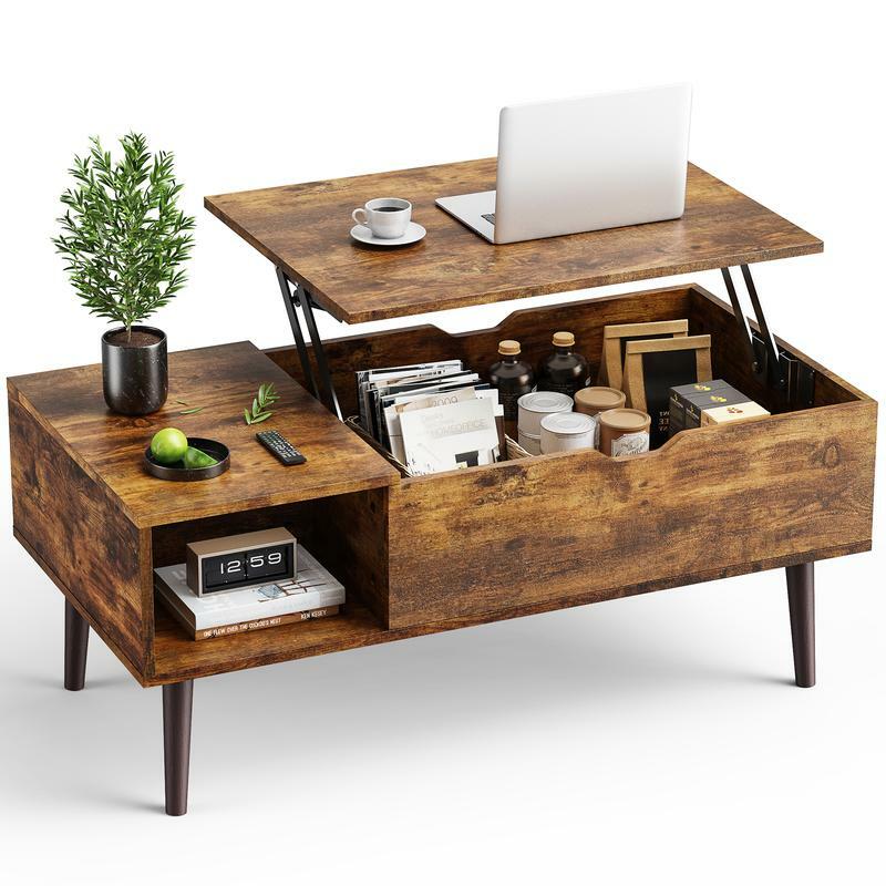 К! Офисный кофейный столик, журнальный столик для гостиной с отсеками для хранения теней и ящиками, обеденный стол
