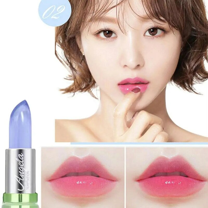Aloe Vera Jelly Color Changing Lipstick Moisturizing Vera Not Fade Waterproof Jelly Changing Color Pink Balm Aloe Lip Does