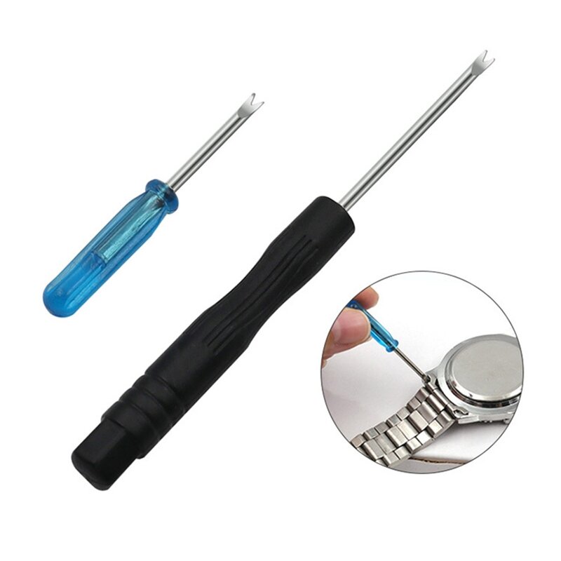 Y1UD Инструмент для ремонта часов Инструмент для снятия ремешка с пластиковой ручкой и стальным лезвием, быстроразъемный для