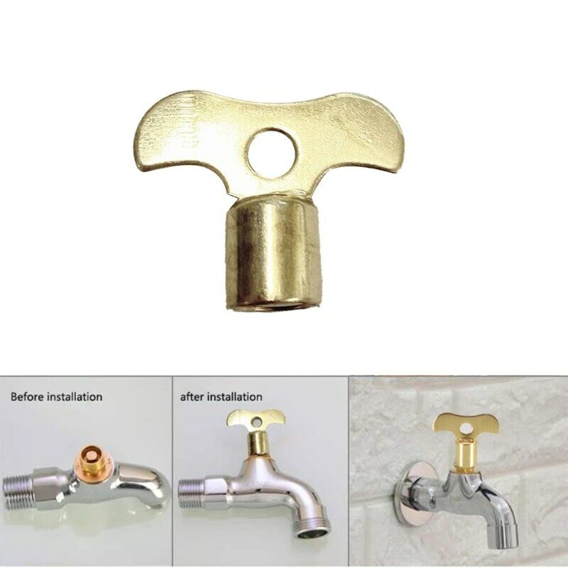 Radiator Keys Plumbing Bleeding Key Water Tap Key for Air Valves Plumbing Tool Tap Water Faucet Key Switches Handle