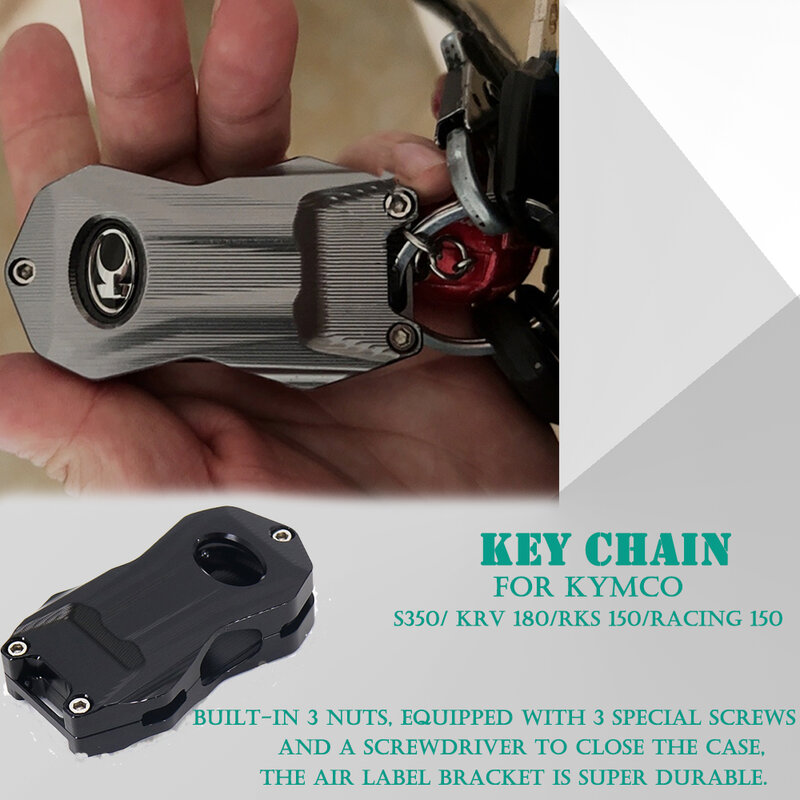 JOKeyring-Coque de protection pour clé de moto, compatible avec KYMCO KRV180 vention V 180 Racing150 RACING 150 RKS150 RKS 150 S350 S 350, nouveauté