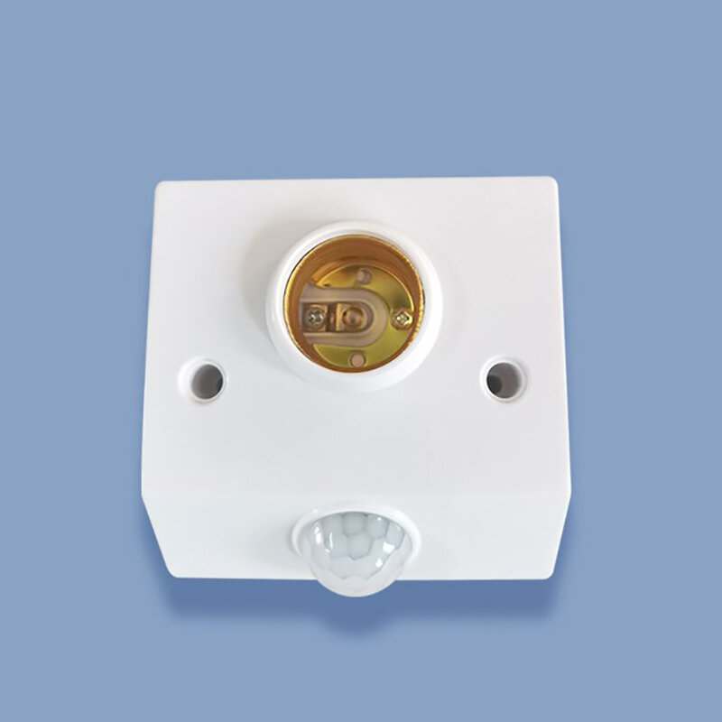 AC85-265V automatyczny uchwyt lampy do czujnik na podczerwień ludzkiego ciała żarówka LED gniazdo oprawka do lampy czujka PIR podstawy E27