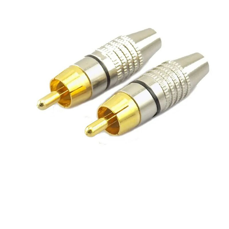 10 stücke rca stecker an männlich bnc audio stecker kabel stecker adapter für cctv kamera audio video d6