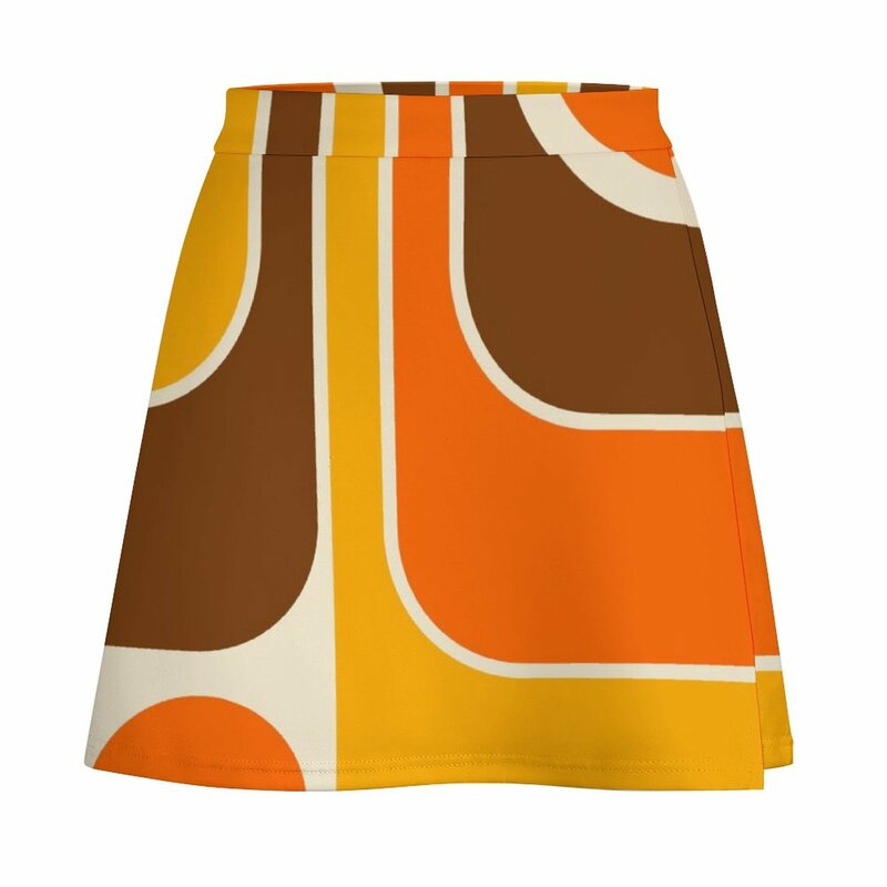 女性のためのレトロな幾何学的デザインのミニスカート,韓国スタイルのスカート,婦人服,624