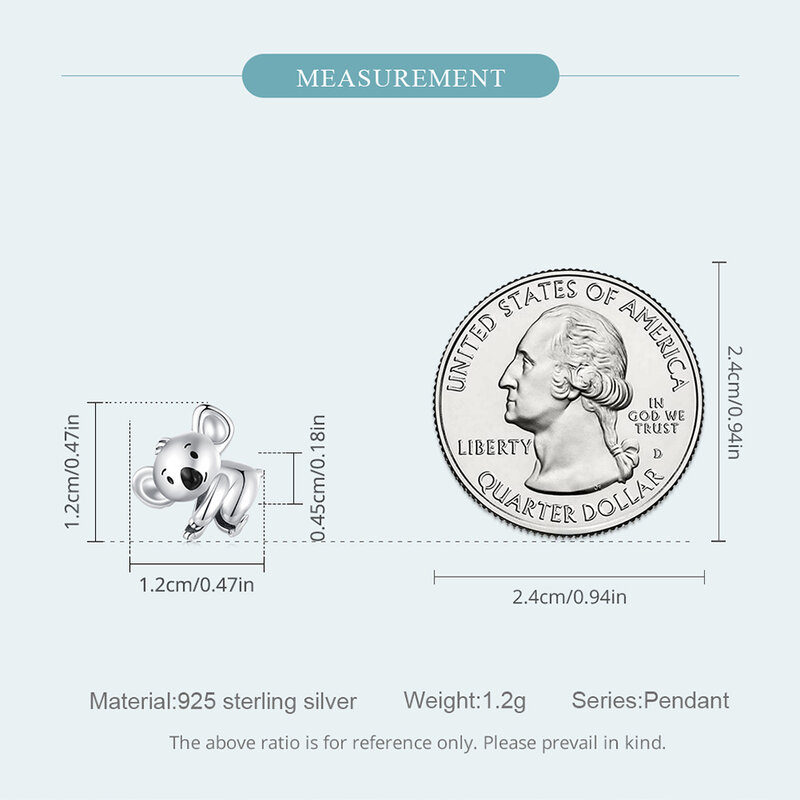 WOSTU – breloques en argent Sterling 925, perles de Koala paresseux, lapin, chat, animaux, adaptées aux bracelets originaux, pour la fabrication de bijoux
