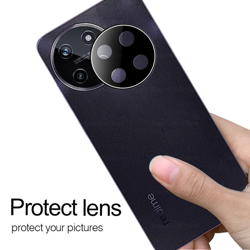 3pcs Rear Black Lens Protector Case For Realme 11 4G 5G Realm 11 realme11 3D Camera Lens Back Tempered Glass Anti Scratch Films