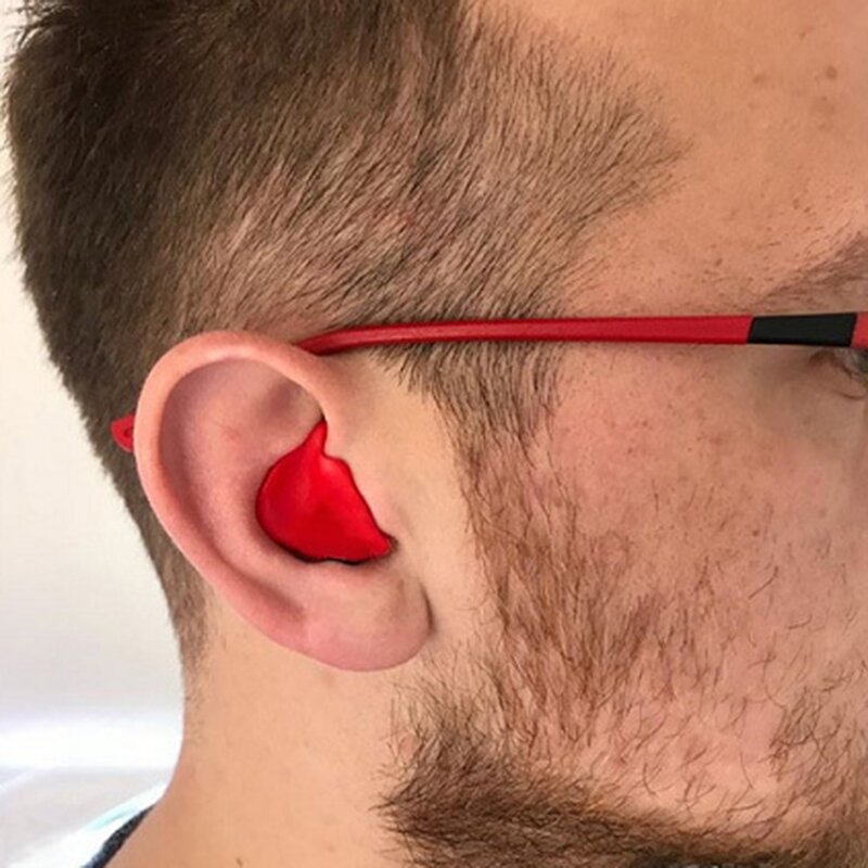 Bouchons d'oreilles en silicone souple formés malléables, antibruit, blocage sonore